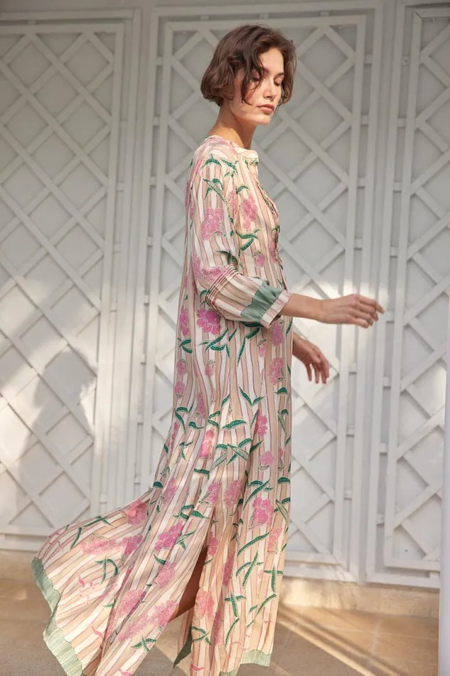 Natalie Martin SAMMIE MAXI Chamomile Rose Shop Dresses