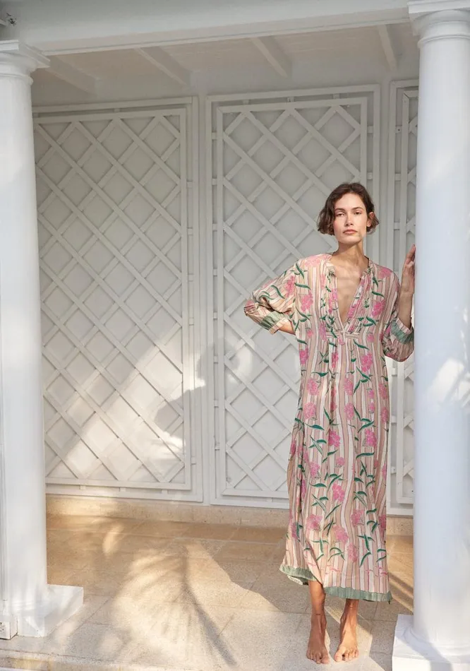 Natalie Martin SAMMIE MAXI Chamomile Rose Shop Dresses