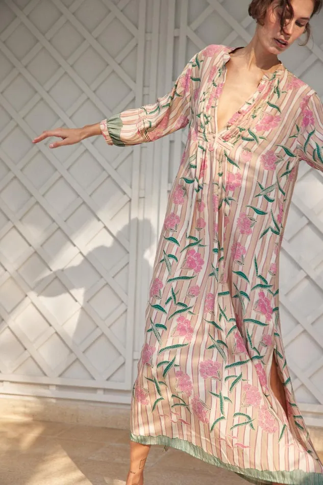 Natalie Martin SAMMIE MAXI Chamomile Rose Shop Dresses
