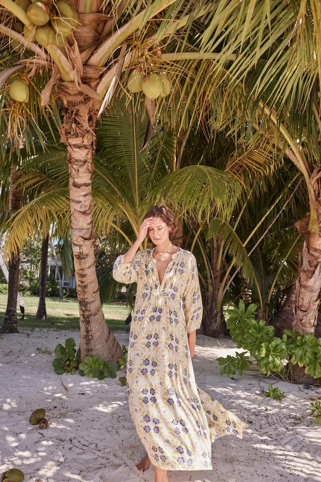 Natalie Martin SAMMIE MAXI Prairie Indigo Shop Dresses