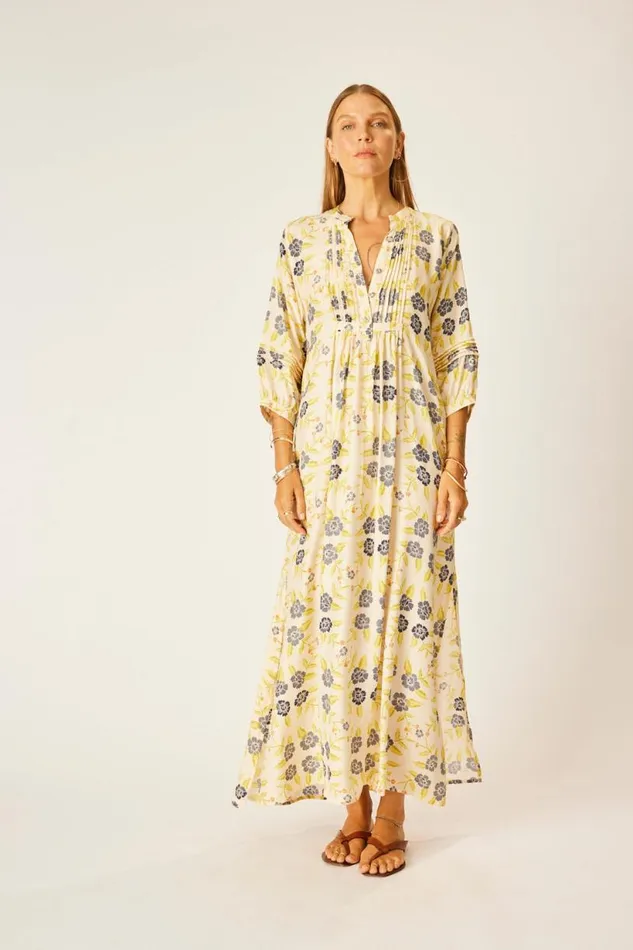 Natalie Martin SAMMIE MAXI Prairie Indigo Shop Dresses