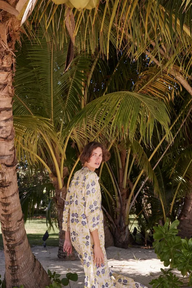 Natalie Martin SAMMIE MAXI Prairie Indigo Shop Dresses