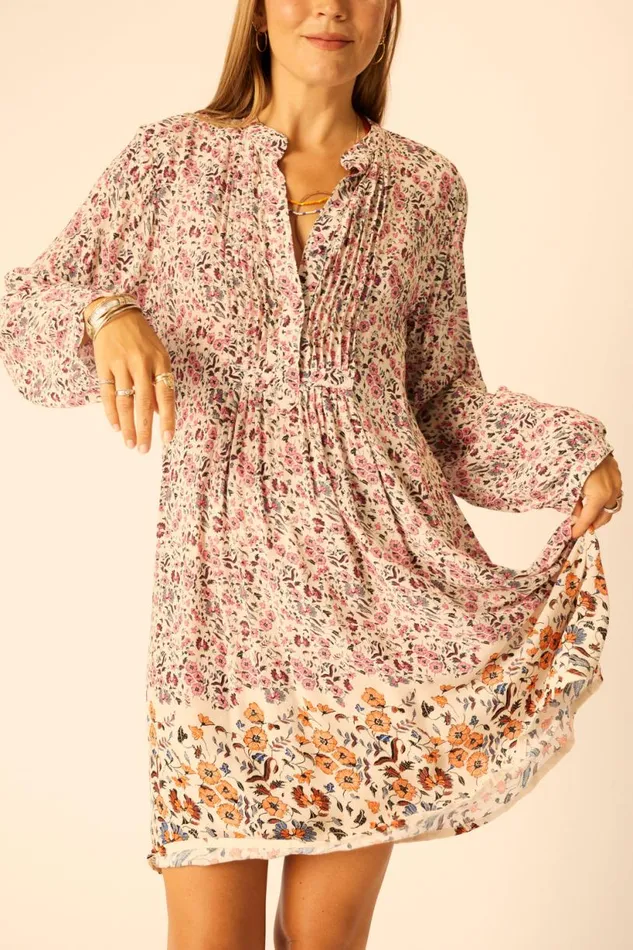 Natalie Martin SAMMIE SHORT DRESS Petite Fleur Rose Shop Dresses