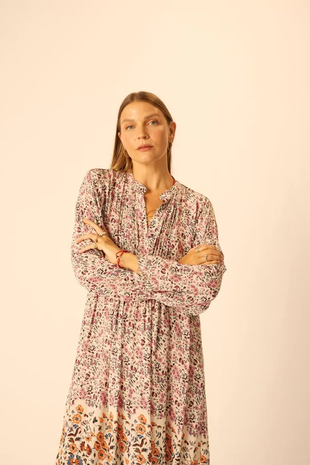Natalie Martin SAMMIE SHORT DRESS Petite Fleur Rose Shop Dresses