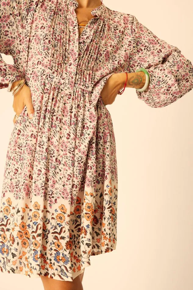 Natalie Martin SAMMIE SHORT DRESS Petite Fleur Rose Shop Dresses