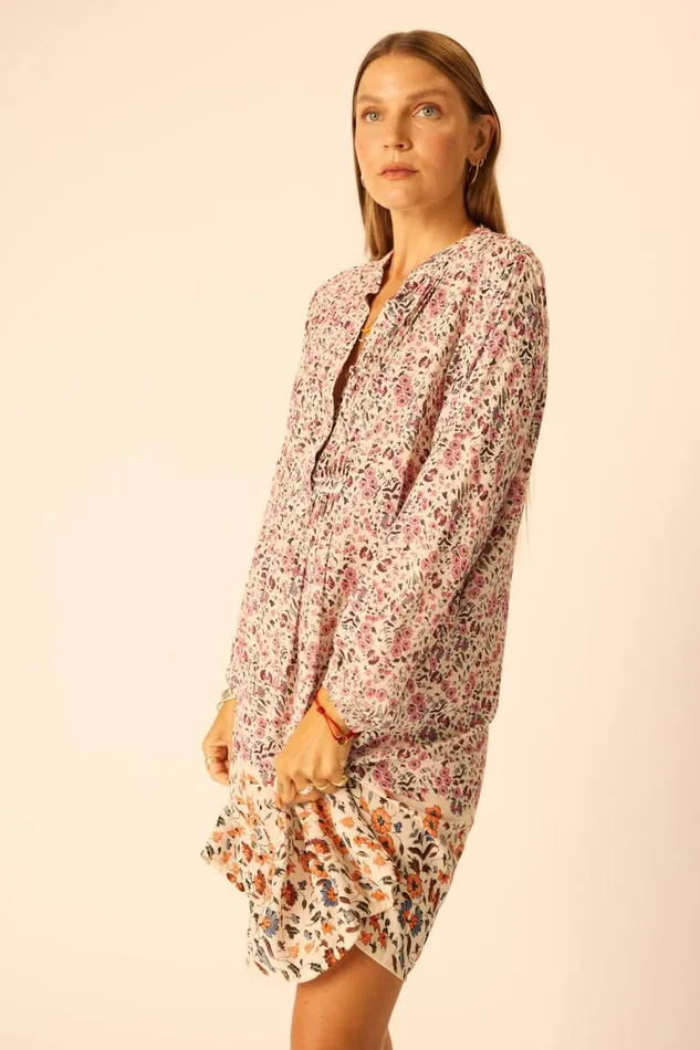 Natalie Martin SAMMIE SHORT DRESS Petite Fleur Rose Shop Dresses