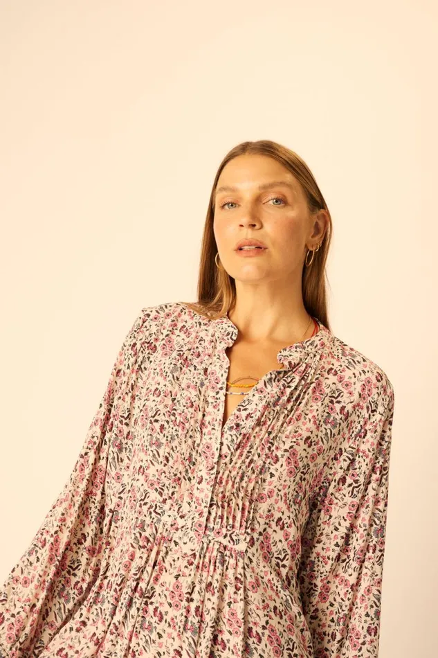 Natalie Martin SAMMIE SHORT DRESS Petite Fleur Rose Shop Dresses