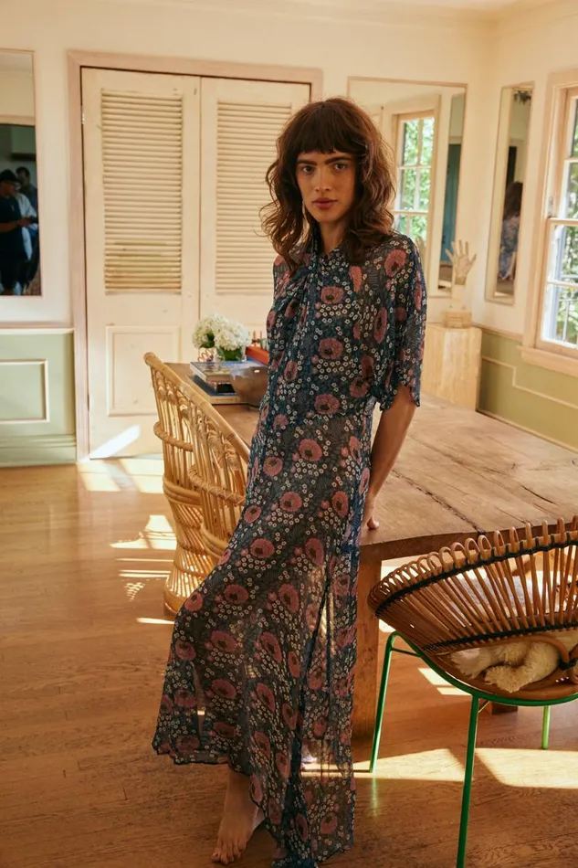 Natalie Martin TIFFANY DRESS Vintage Flowers Indigo Shop Dresses