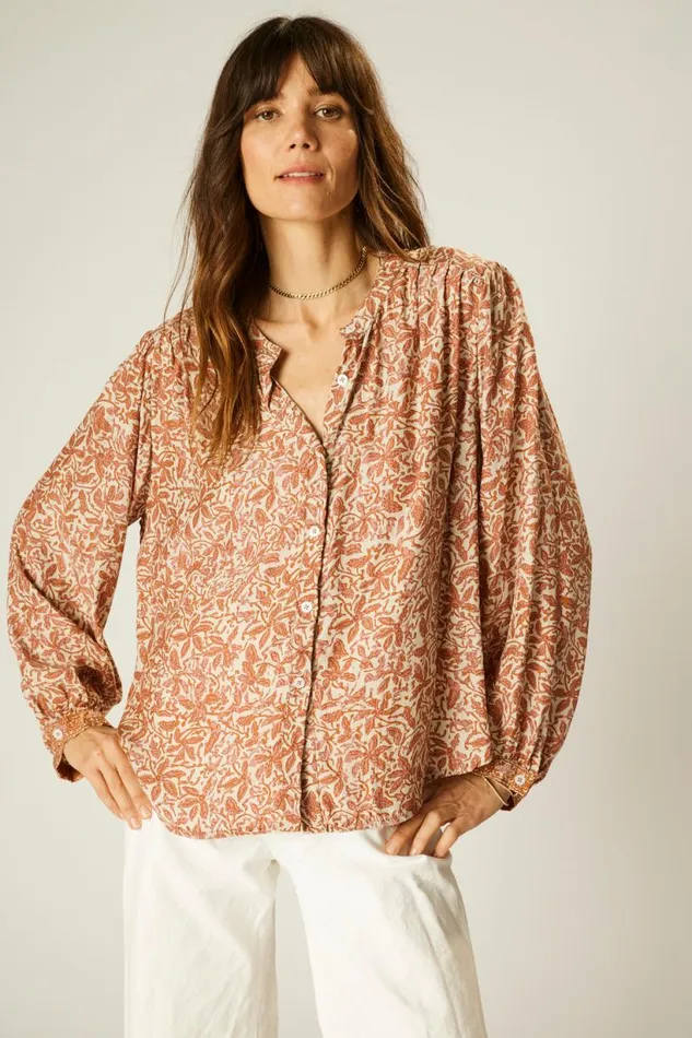 Natalie Martin TOLAN SHIRT Gloriosa Sandstone Shop Tops