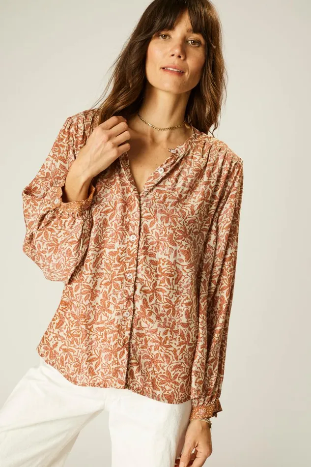 Natalie Martin TOLAN SHIRT Gloriosa Sandstone Shop Tops