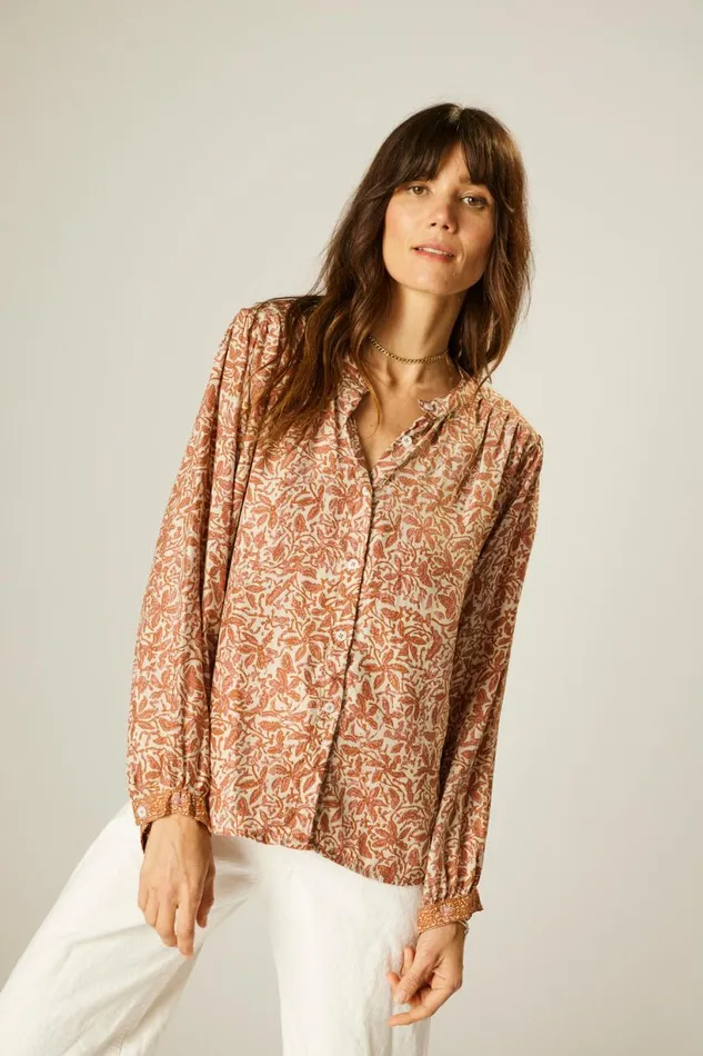 Natalie Martin TOLAN SHIRT Gloriosa Sandstone Shop Tops