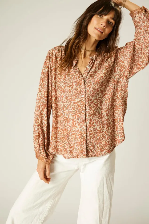 Natalie Martin TOLAN SHIRT Gloriosa Sandstone Shop Tops