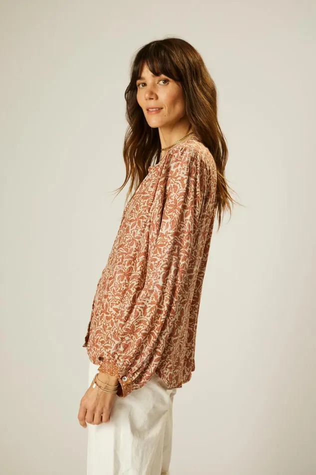 Natalie Martin TOLAN SHIRT Gloriosa Sandstone Shop Tops