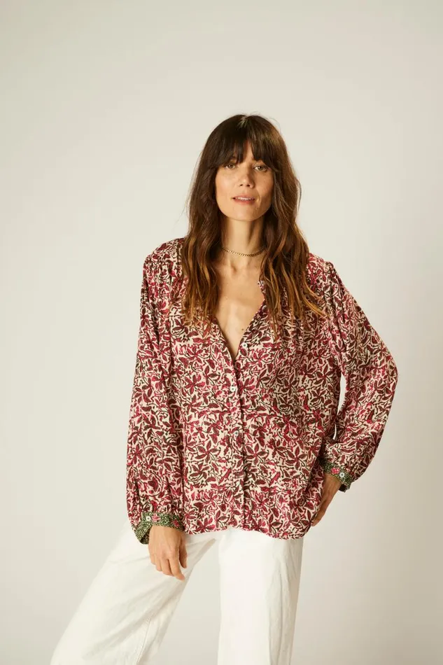 Natalie Martin TOLAN SHIRT Gloriosa Watermelon Shop Tops