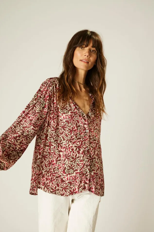 Natalie Martin TOLAN SHIRT Gloriosa Watermelon Shop Tops