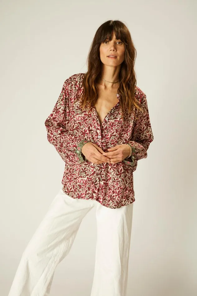 Natalie Martin TOLAN SHIRT Gloriosa Watermelon Shop Tops
