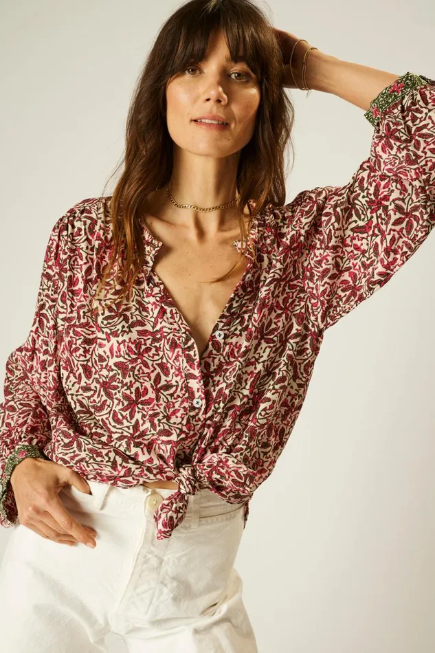 Natalie Martin TOLAN SHIRT Gloriosa Watermelon Shop Tops