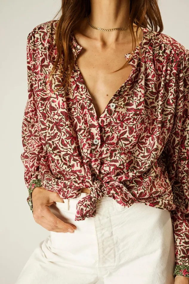 Natalie Martin TOLAN SHIRT Gloriosa Watermelon Shop Tops