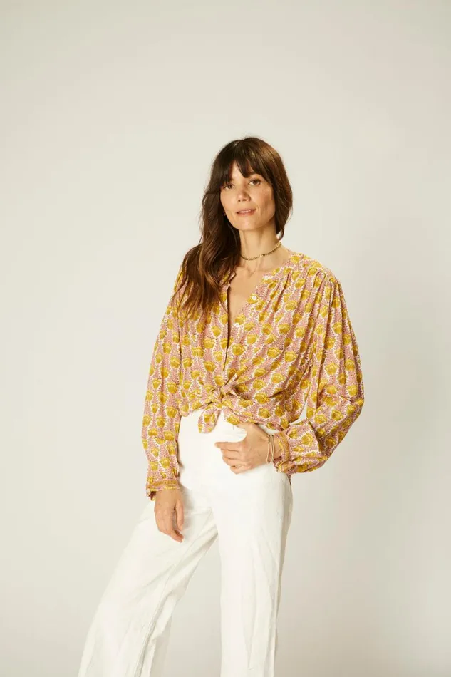 Natalie Martin TOLAN SHIRT Tulip Bahamas Pink Shop Tops