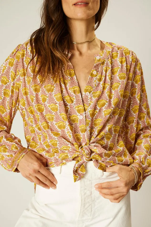 Natalie Martin TOLAN SHIRT Tulip Bahamas Pink Shop Tops