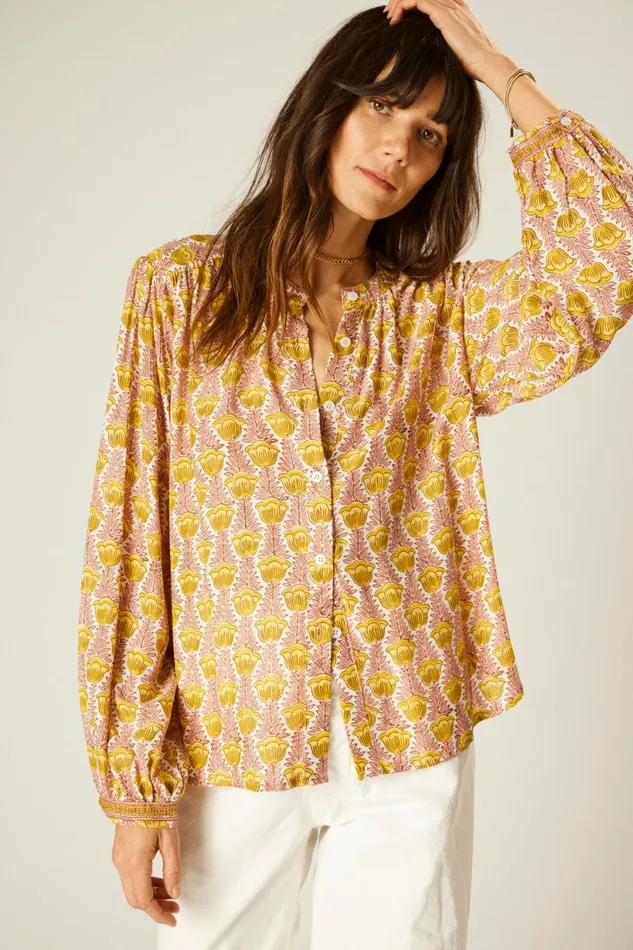 Natalie Martin TOLAN SHIRT Tulip Bahamas Pink Shop Tops