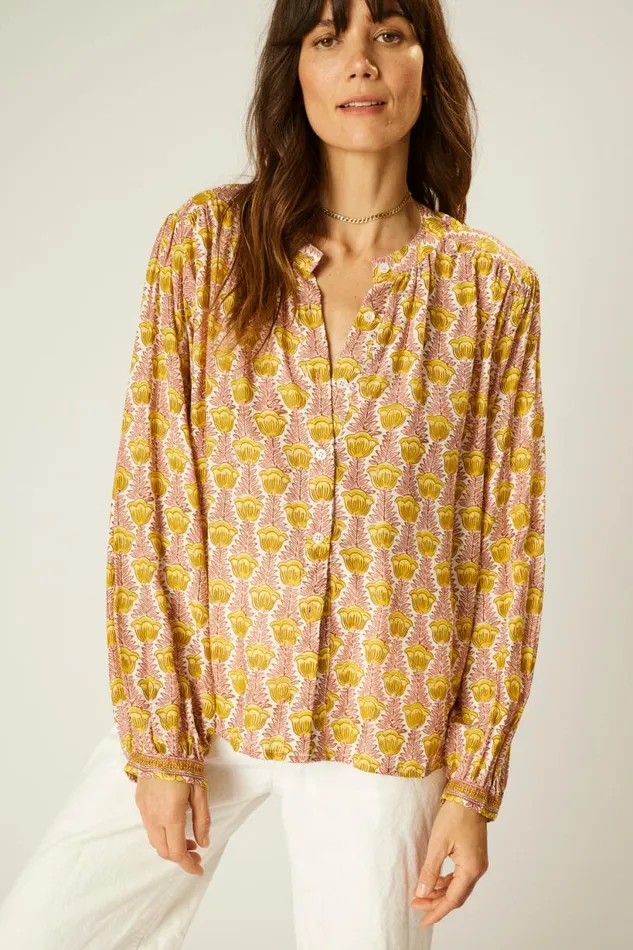 Natalie Martin TOLAN SHIRT Tulip Bahamas Pink Shop Tops