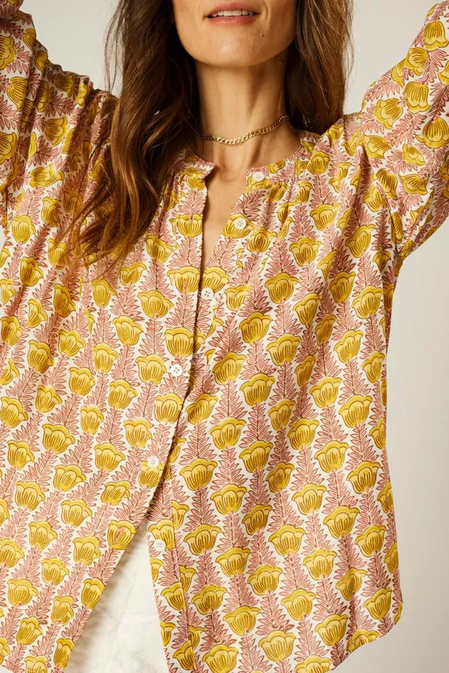 Natalie Martin TOLAN SHIRT Tulip Bahamas Pink Shop Tops