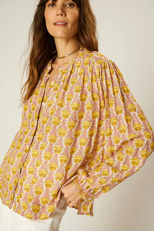 Natalie Martin TOLAN SHIRT Tulip Bahamas Pink Shop Tops