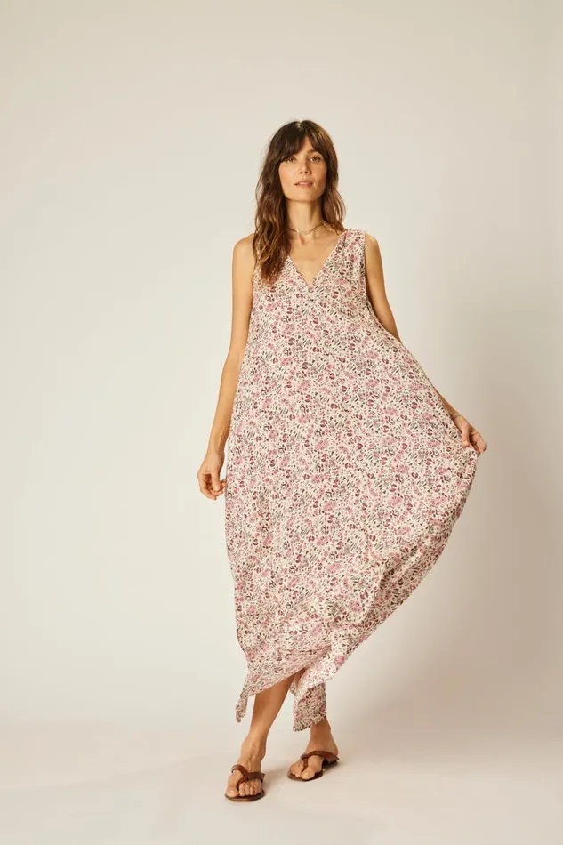 Natalie Martin TOVA MAXI Petite Fleur Rose Shop Dresses
