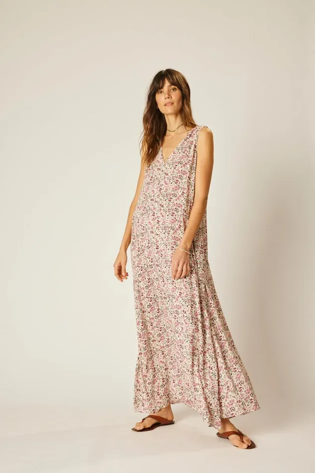Natalie Martin TOVA MAXI Petite Fleur Rose Shop Dresses