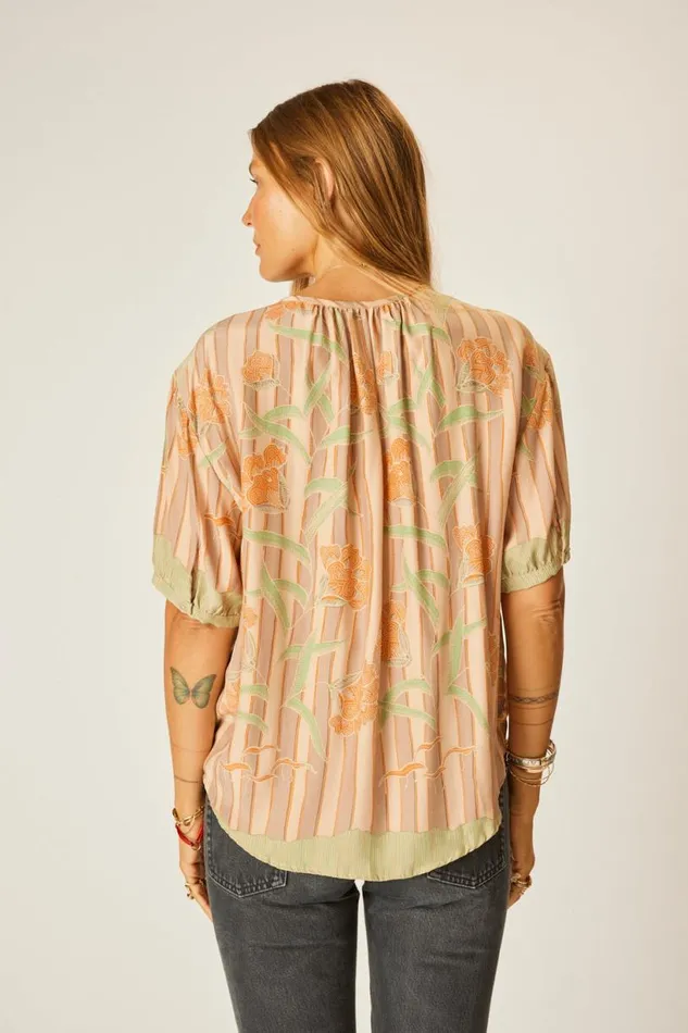 Natalie Martin VIOLET TOP Chamomile Apricot Shop Tops