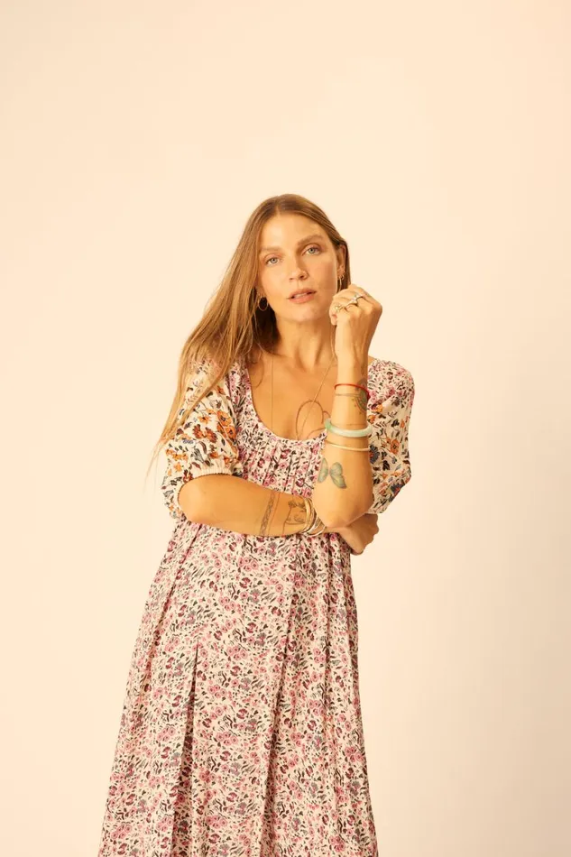 Natalie Martin VIVI DRESS Petite Fleur Rose Shop Dresses