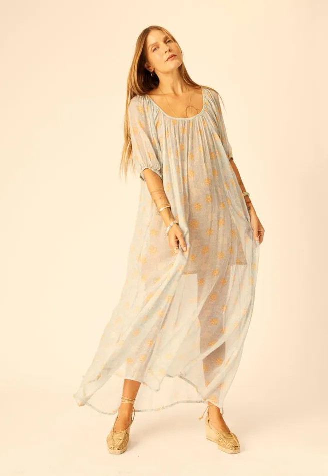 Natalie Martin VIVI DRESS Snowflake Tangerine Shop Dresses