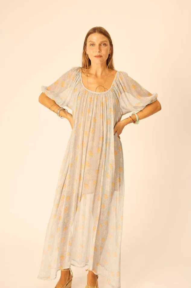Natalie Martin VIVI DRESS Snowflake Tangerine Shop Dresses