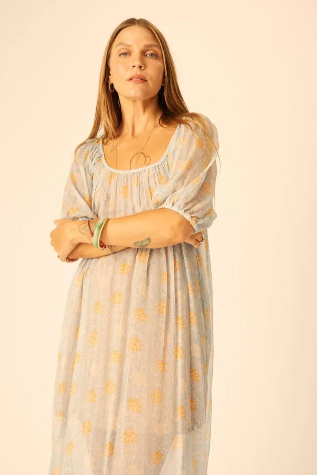 Natalie Martin VIVI DRESS Snowflake Tangerine Shop Dresses