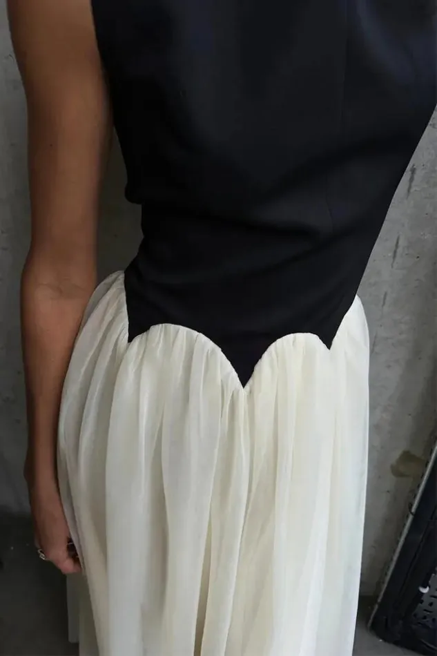 Never Fully Dressed Black And Cream Monika Dress Petite Women Petite