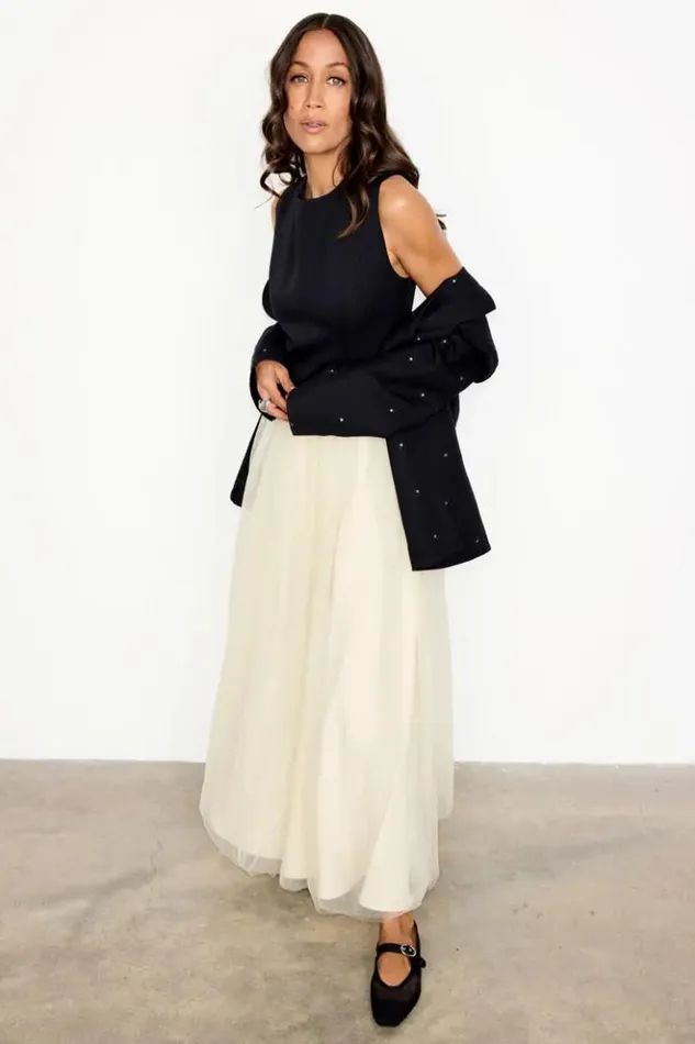 Never Fully Dressed Black And Cream Monika Dress Petite Women Petite