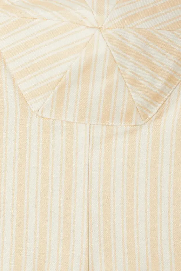 Never Fully Dressed Butter Yellow Stripe Imogen Top Women CoOrds