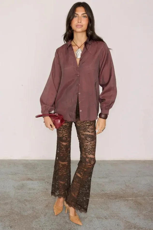 Never Fully Dressed Chocolate Lace Diva Trousers Petite Women Petite