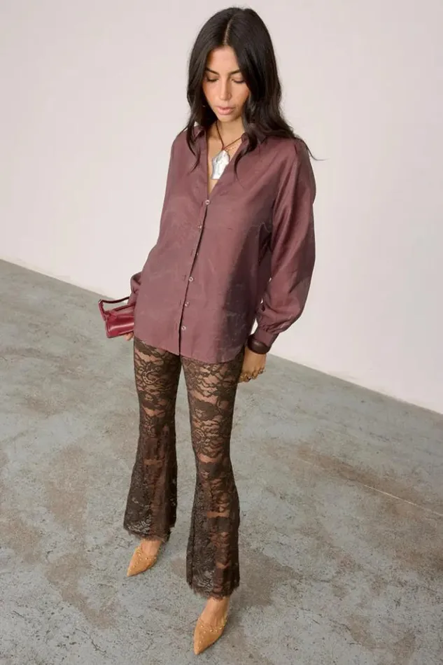 Never Fully Dressed Chocolate Lace Diva Trousers Petite Women Petite