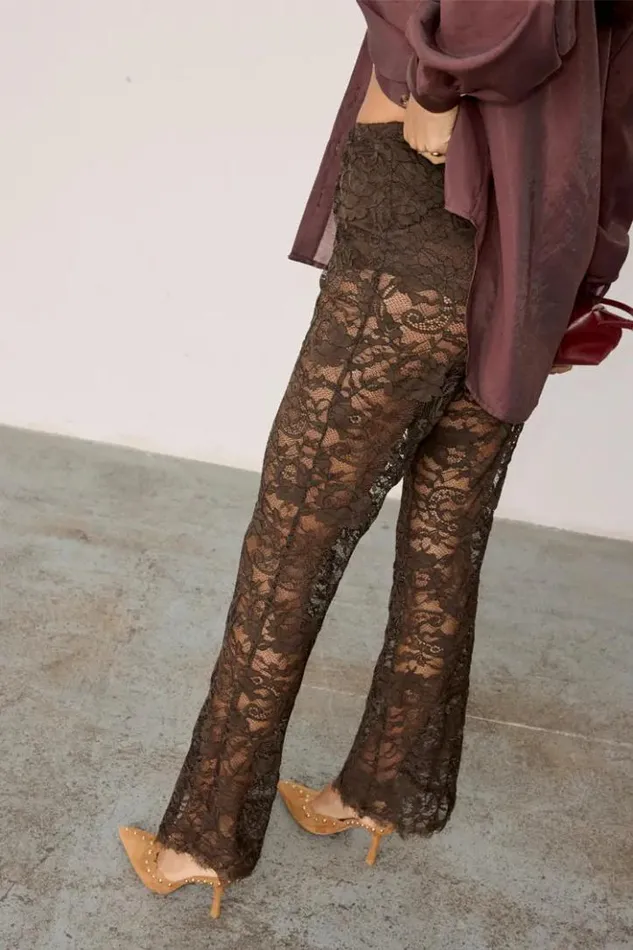 Never Fully Dressed Chocolate Lace Diva Trousers Petite Women Petite