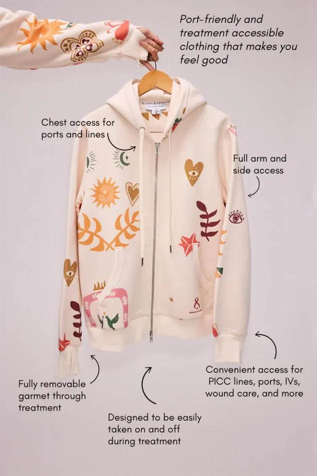 Never Fully Dressed Cream Sundazed Accessible Hoodie Women Tops and TShirts