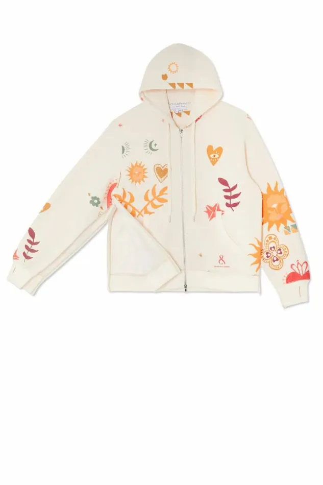 Never Fully Dressed Cream Sundazed Accessible Hoodie Women Tops and TShirts