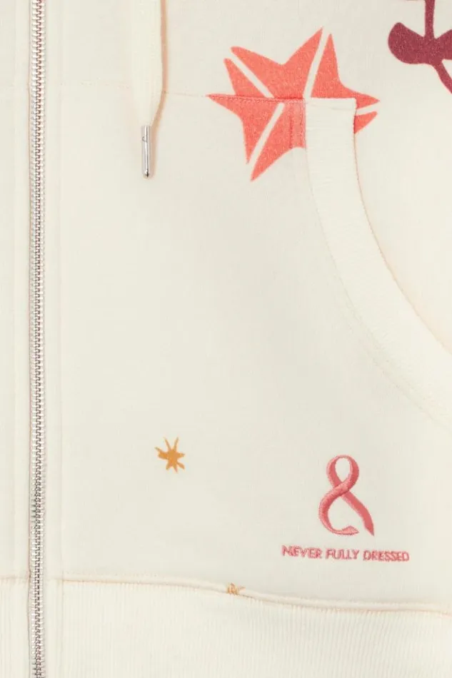Never Fully Dressed Cream Sundazed Accessible Hoodie Women Tops and TShirts