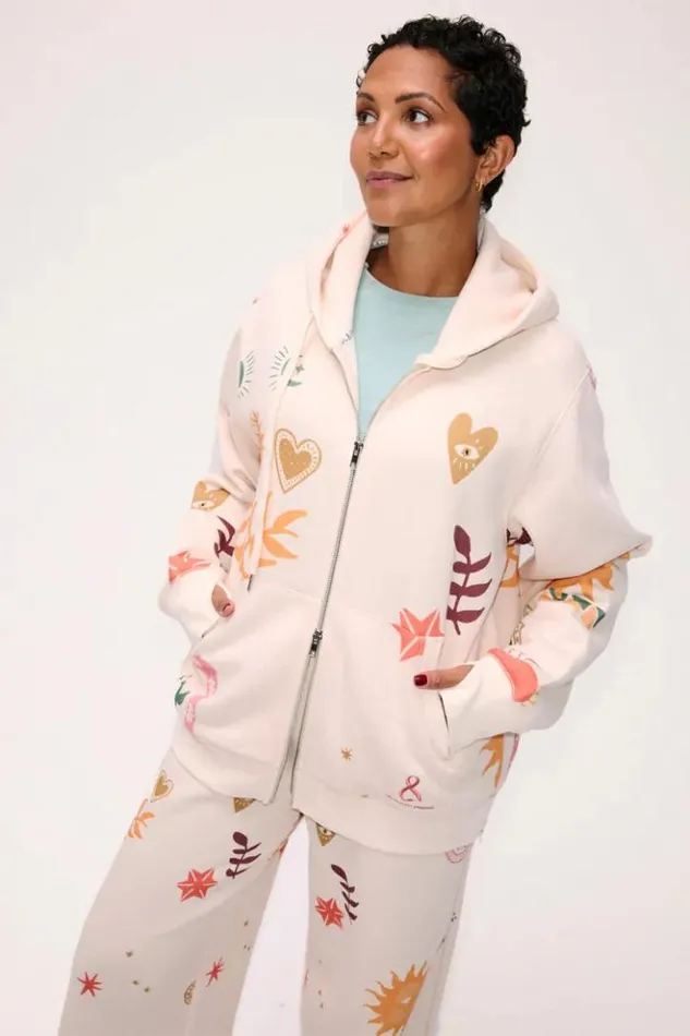 Never Fully Dressed Cream Sundazed Accessible Hoodie Women Tops and TShirts