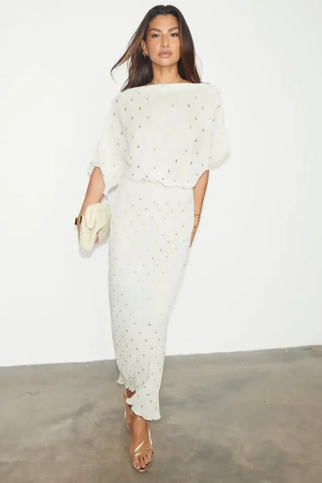 Never Fully Dressed Cream Tilly Dress Women Nfd Classics