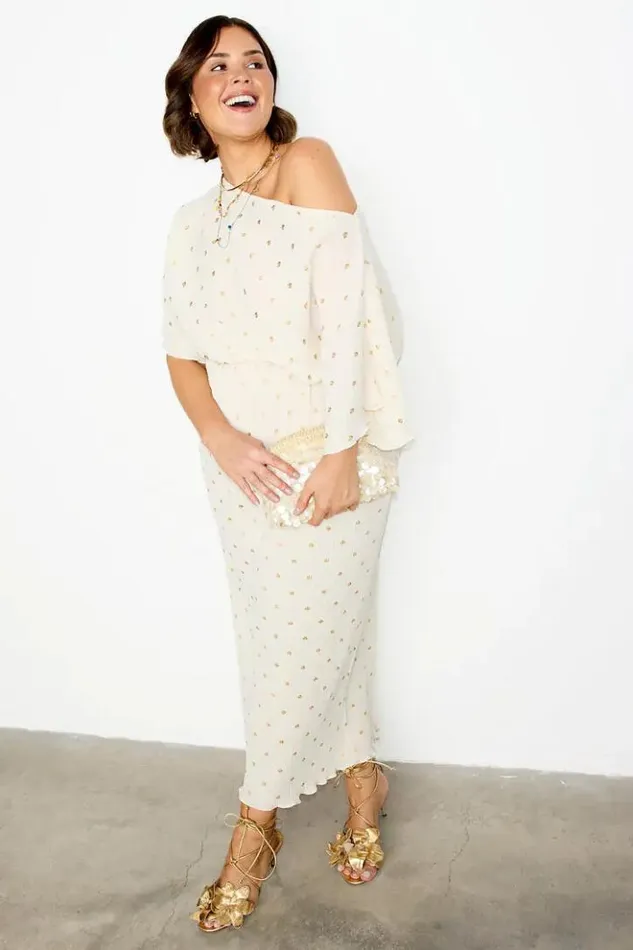 Never Fully Dressed Cream Tilly Dress Women Nfd Classics