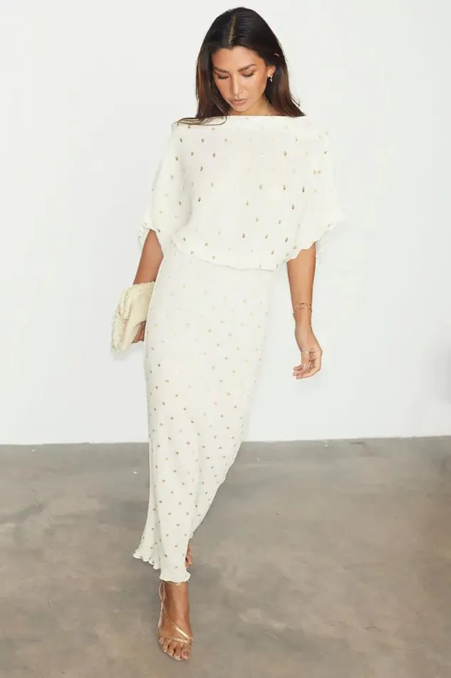 Never Fully Dressed Cream Tilly Dress Women Nfd Classics