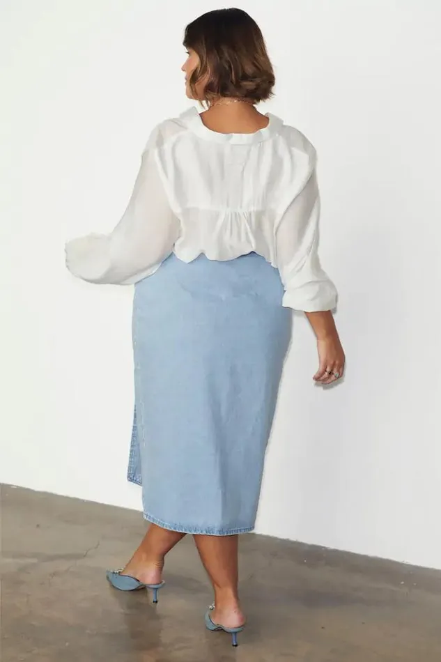 Never Fully Dressed Denim Jaspre Skirt Women Skirts