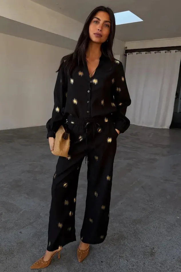 Never Fully Dressed Gold Sun Elissa Trousers Petite Women Petite